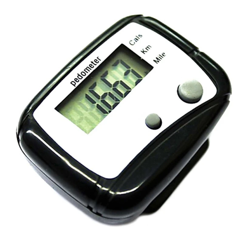 ABUN-Digital LCD Pedometer Pocket Counter Walking Black