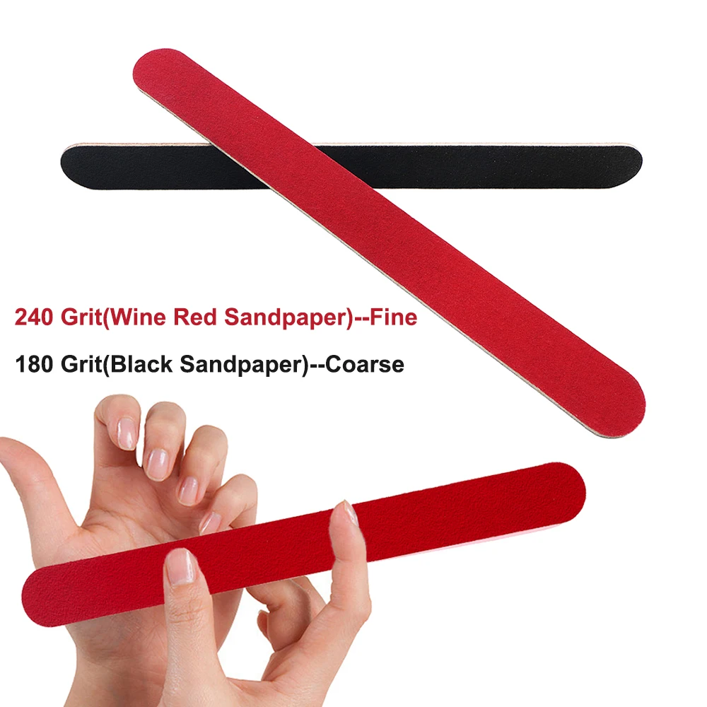 50/100 pçs dupla face lixa de unhas 180/240 grit madeira manicure buffer para manicure profissional salão de beleza ferramenta de fornecimento de unhas