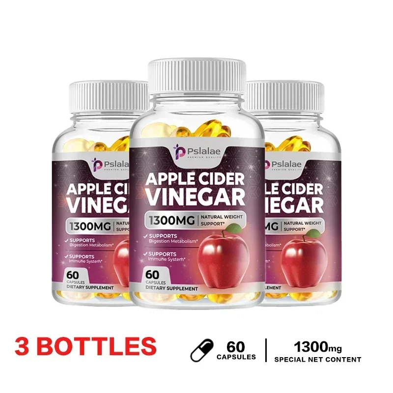 Apple Cider Vinegar - Fat Burner, Natural Detox and Cleanse, Energy Support Supplement