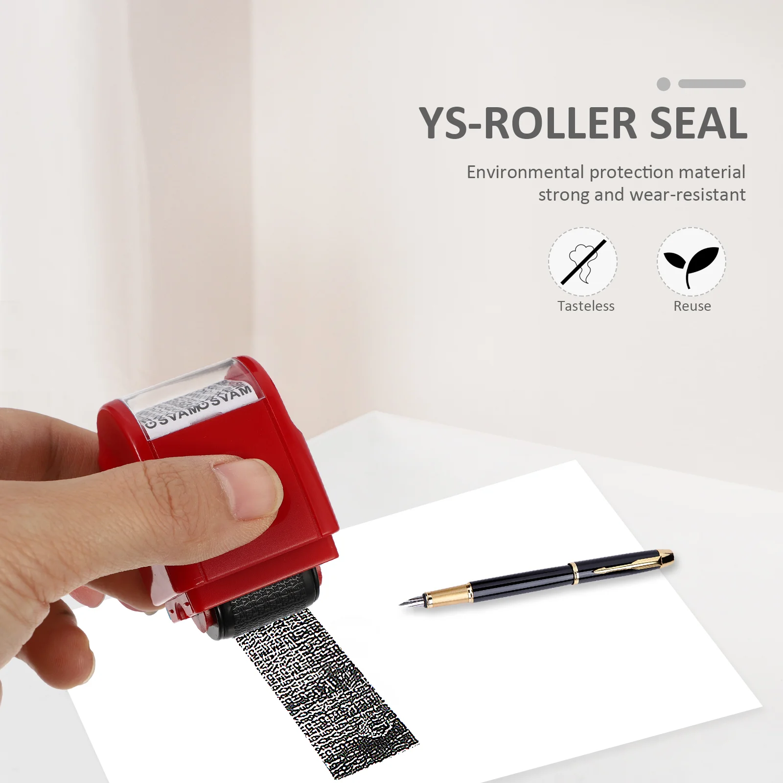 Tampon nominatif Confidentialité Joints Sécurité Rouge