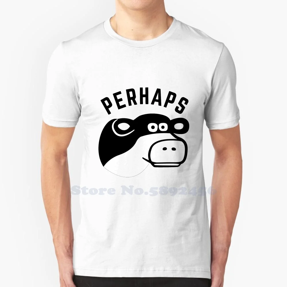 Perhaps Cow Meme 100% Pure Cotton T-Shirt Perhaps Cow Funny Perhaps Cow Memes Cow Meme Perhaps Perhaps Cow Black And Pink Color