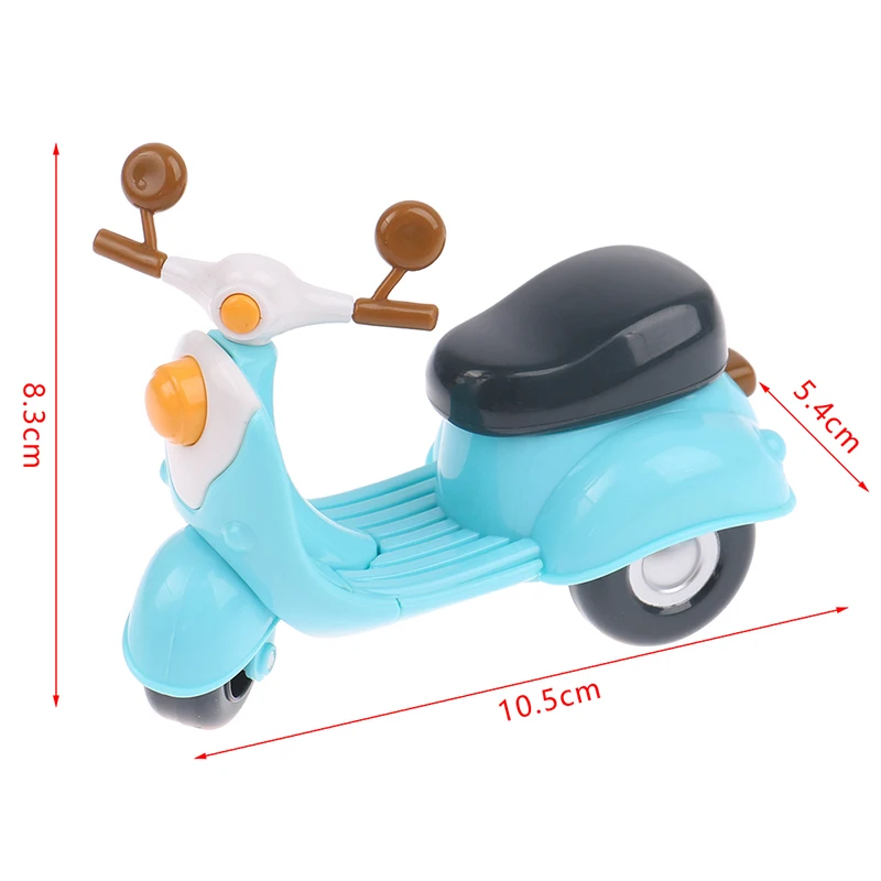 1:12 domek dla lalek miniaturowy kreskówka motocykl wózek meble Model Decor zabawka dla dzieci dziewczyna prezent