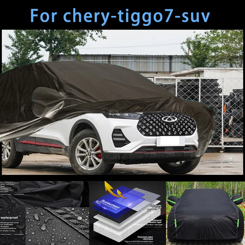 

For Chery-tiggo7-suv Outdoor Protection Full Car Covers Snow Cover Sunshade Waterproof Dustproof Exterior Car accessories