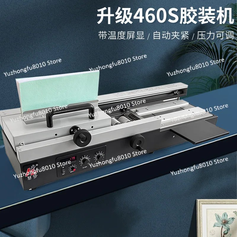 Desktop Desktop 460A Adhesive Machine Hot Melt Manual Tender Graphic Shop Post-Press Equipment Booklet Hot Melt Binding Machine