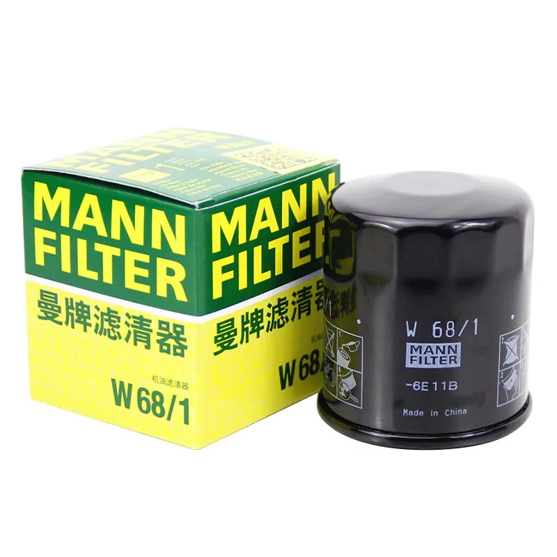 

For TOYOTA Avanza GEELY EC7 GC7 Emgrand Vision X3 X6 GREATWALL Florid Gwperi LEXUS NX200 1012100E10 MANNFILTER W68/1 Oil Filter