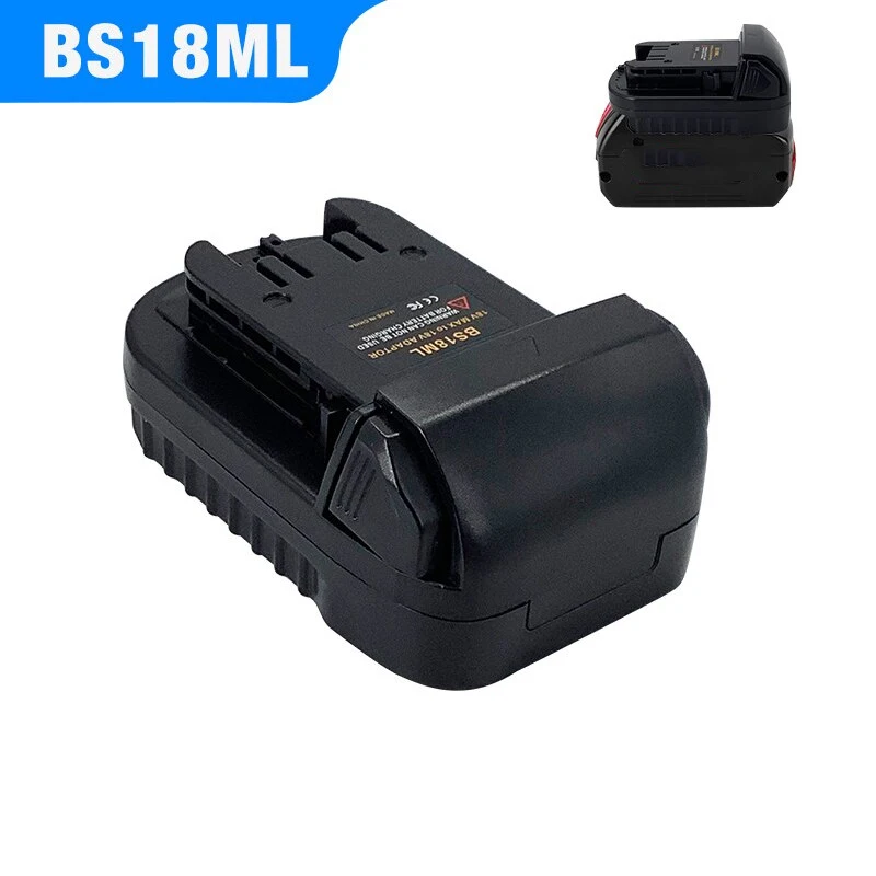 Li-ion Battery Adapter BS18ML for Bosch 18V Battery Convert to for Milwaukee 18V Electrical Power Tool Battery Converter