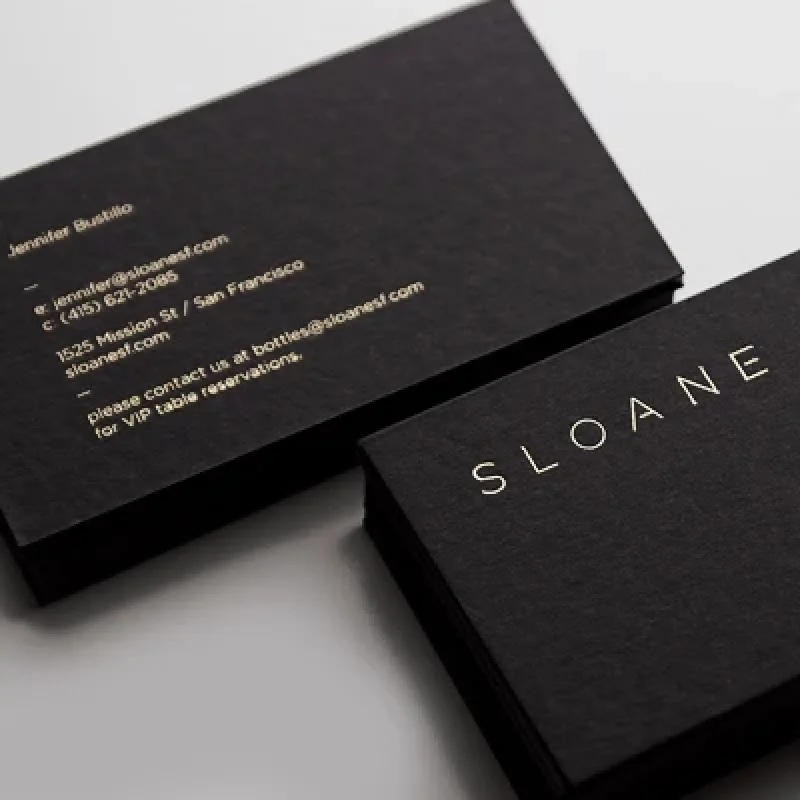 Customized.product.Custom 500gsm gold plated cardboard business card with gold foil