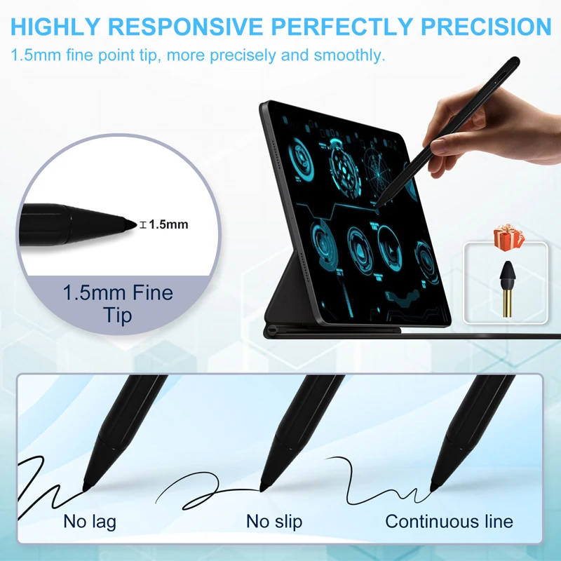 Stylus Pen For Apple Pencil Palm Rejection for iPad Pen Pro 11 12.9 Air 4 7th 8th mini 5 Tablet Active Pen