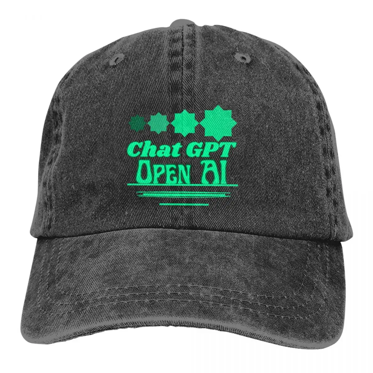 Open AI Typography Baseball Cap Men Cowboy Hats Women Visor Protection Snapback ChatGPT Caps