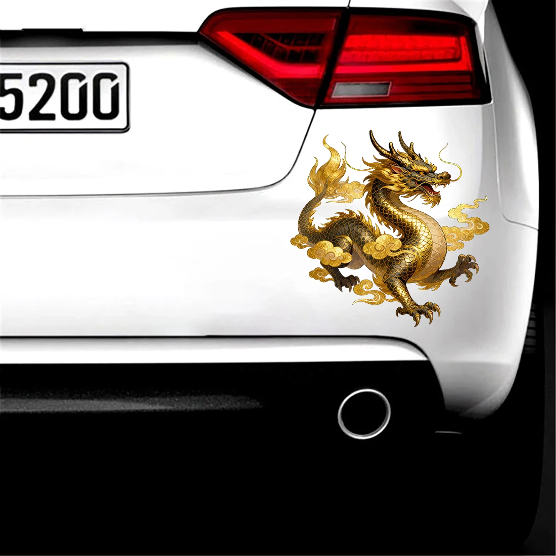 Three Ratels CFN113 majestic golden dragon wall sticker serves as a home decoration Personalized IPAD stickers car decal