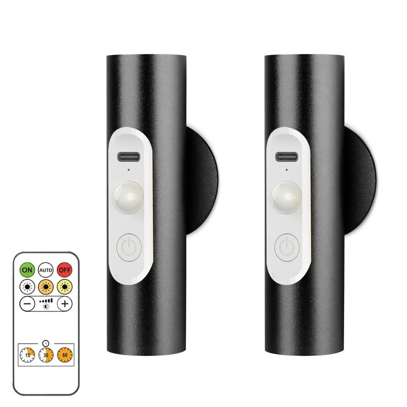 Rechargeable Wireless Wall Sconce Sensor Smart Light Indoor 2000mAh Battery For Home Safety 4M 30s