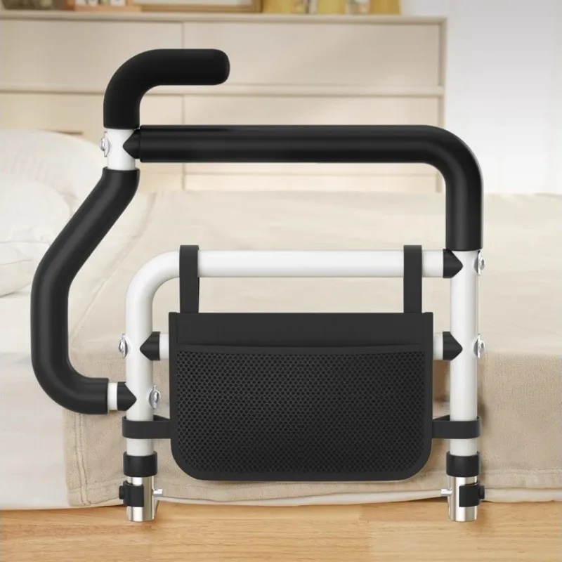 Bed Assist Grab Bar Handle with Storage Pocket Bed Rails for Elderly Adults Safety Bed Assist Rail for Handicap Seniors Pregnant