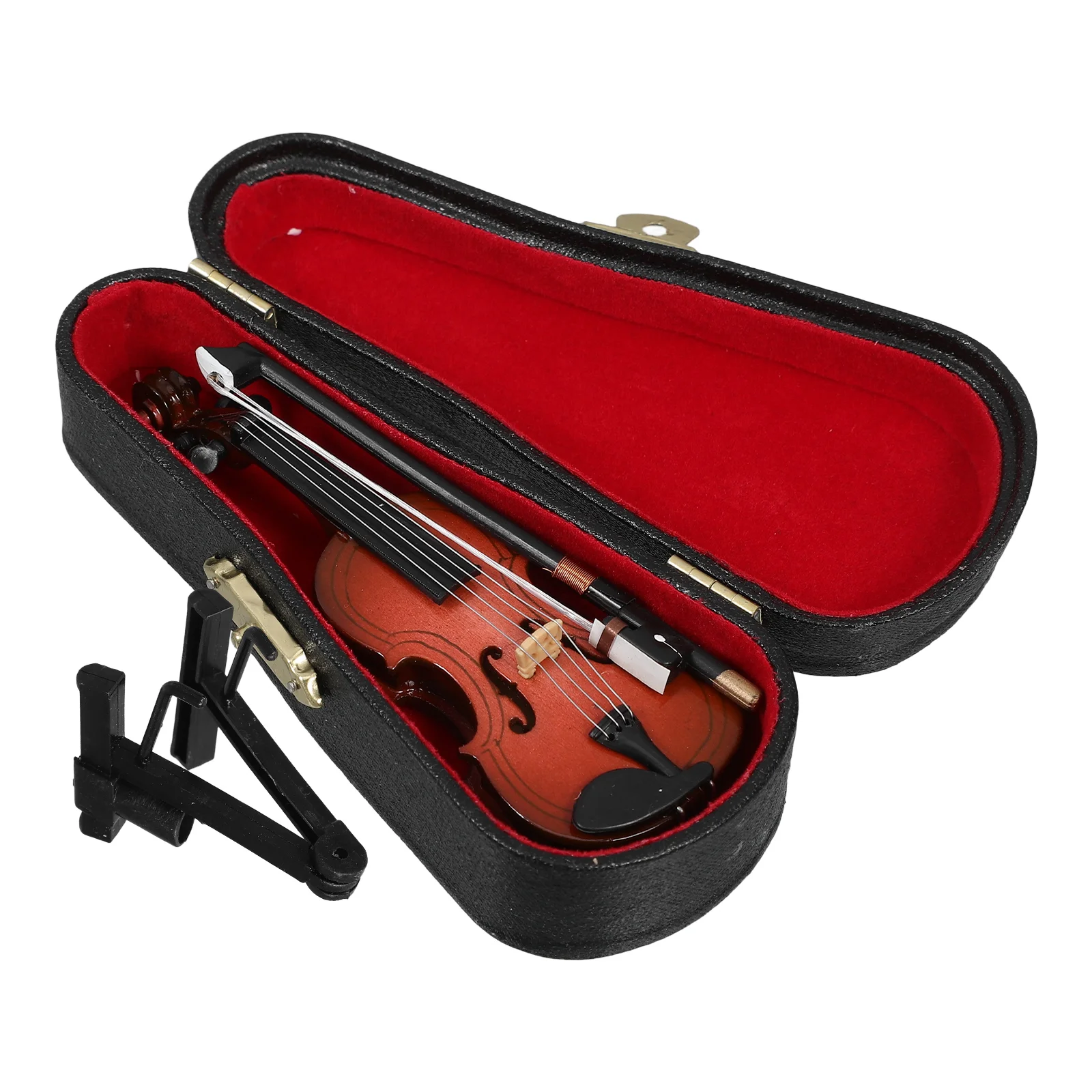 Model Violin Lovely Adornment Exquisite Mini Decor Miniature Ornament Wooden Desktop