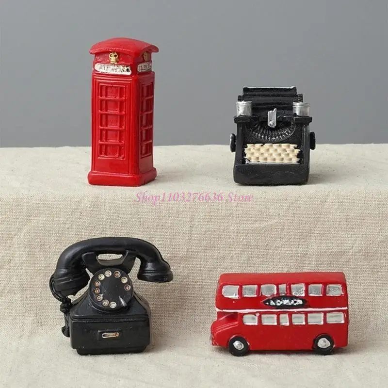 R6FD Bookcase Small Ornaments Resin Newborn Photography Prop Bar Coffee Shop Prop