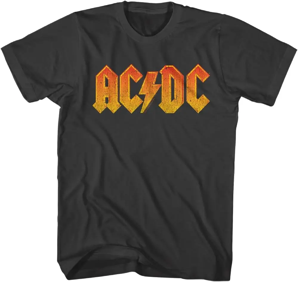 Vintage Rock Band Music Group Orange Distressed Logo Adult T-Shirt Tee