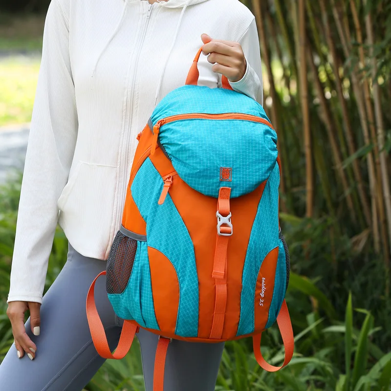 Backpack Outdoor Leisure Sports Cycling Hiking Travel Large Capacity Nylon Hiking Outdoor Backpack Travel Sports Bag