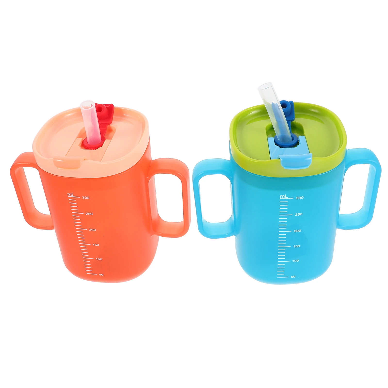 

2 шт., детская бутылочка для воды, детская чашка для питья с носиком, соломинка для близнецов, домашнее путешествие, прочный материал из полипропилена, точное измерение