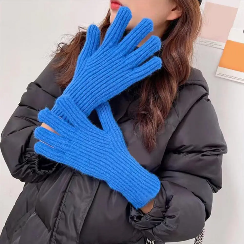 Winter Gloves 1 Pair Funny Anti-slip Coldproof  Outdoor Riding Knitting Warm Gloves Cycling Supplies