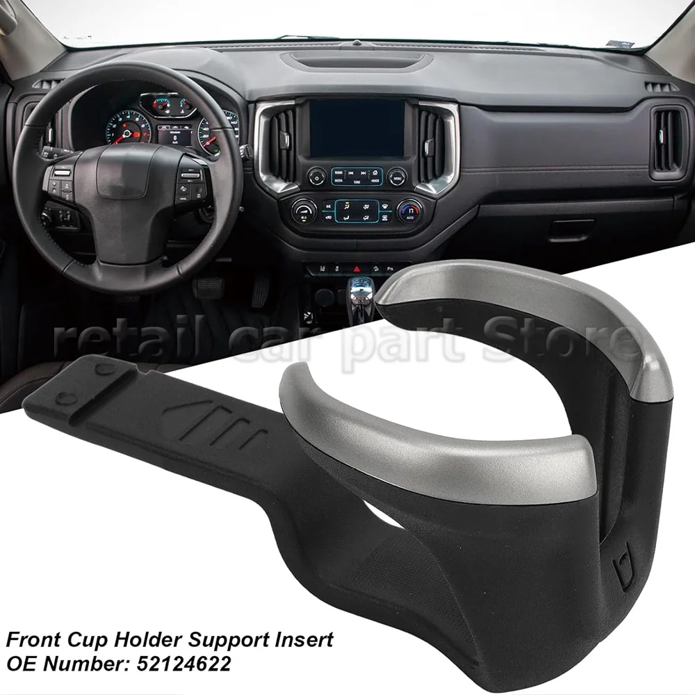 52124622 Car Dashboards Cup Holder Trim for Chevrolet RG Colorado S10 Z71 LTZ LS LT 2017-2022 Under Air Vent Can Holder