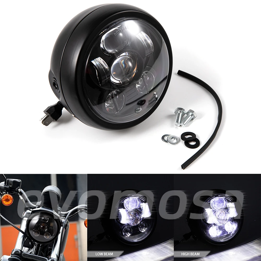 6.5 Inch Motorcycle Led Headlight Universal 6.5