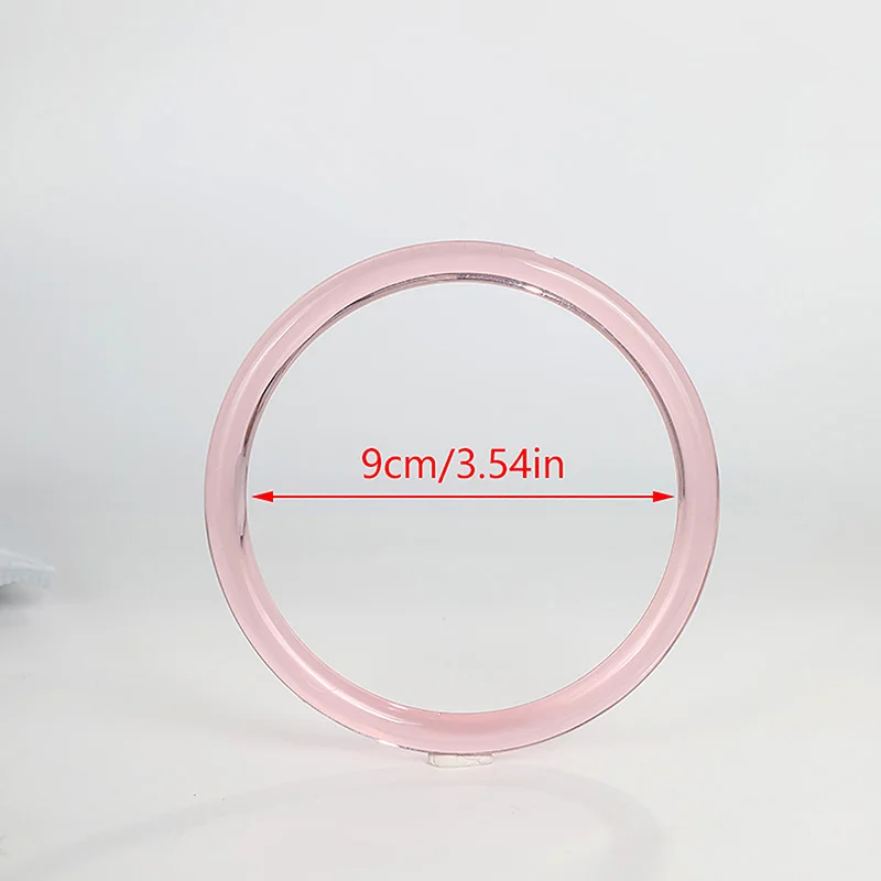 1Pcs Acrylic Round Bag Handle Transparent Colored Purse Frames Clasp Handbag Sewing Brackets Handles Bag Accessories 9/10/12.5cm