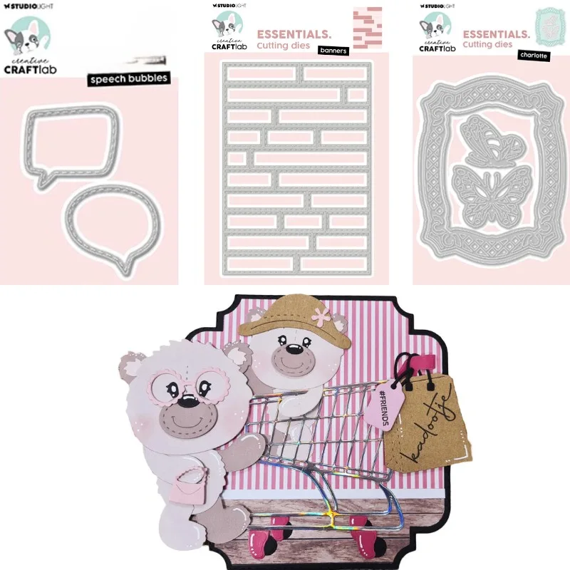 Hermosas troqueles de corte de metal con diseños de vestido, blusa, falda, gafas y sombrero, plantilla de grabado para decoración de álbumes de recortes y diarios DIY