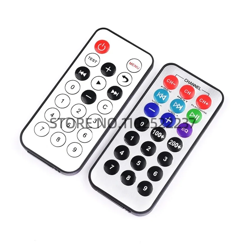 Microcomputer a chip singolo bianco nero 51 Telecomando MP3 Telecomando a infrarossi senza batteria