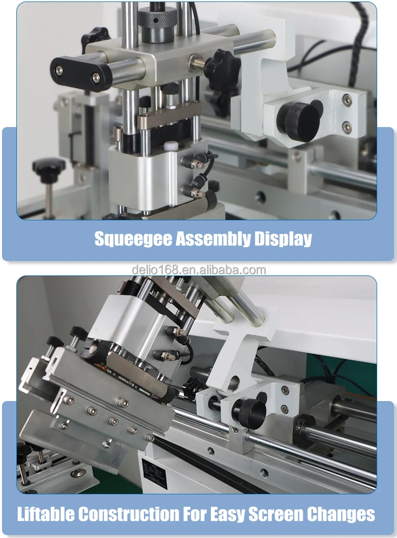 80*200mm Cups Bottles Semi-Automatic Silk Screen Printing Machine For Curved Cylinder Surfaces