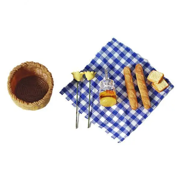 

Dollhouse Miniature Bread Jam Resin Food Model Furniture for Bakery Birthday Home Decor Dolls