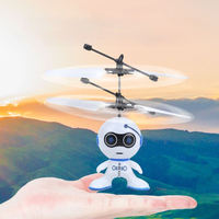 Flying Robot Toys Induction Robot with Conceal Power Switch Airplane Sensing Hand Movements RC Aircraft Remote Control Kids Toy