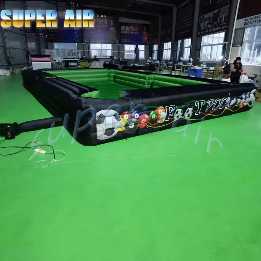 Billard gonfiabile gigante del gioco interattivo di calcio all'aperto commerciale per l'evento di calcio