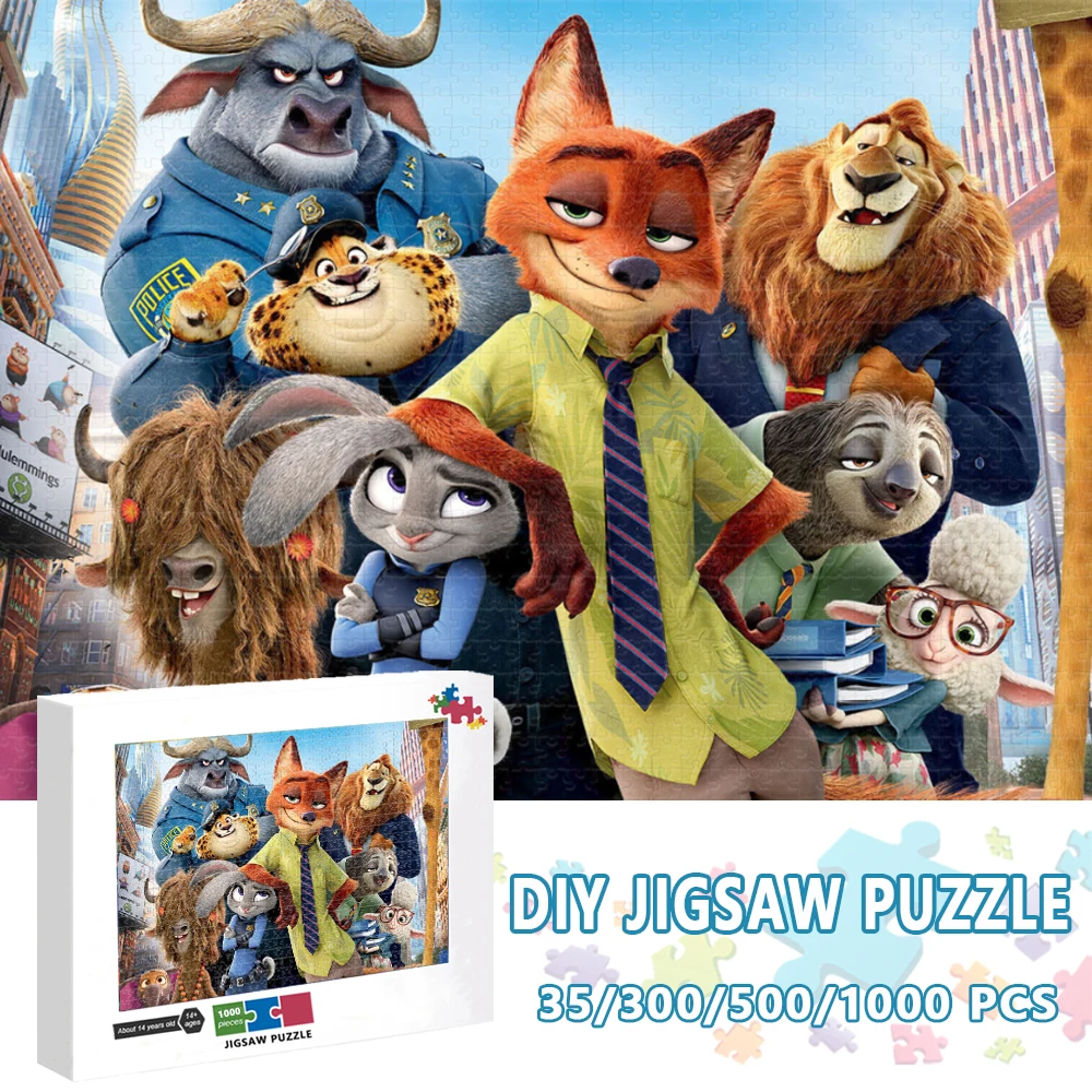 

Пазлы Disney Zootopia из 1000 частей, пазл, хобби, обучение, образование, интересные деревянные игрушки для детей, подарок для детей