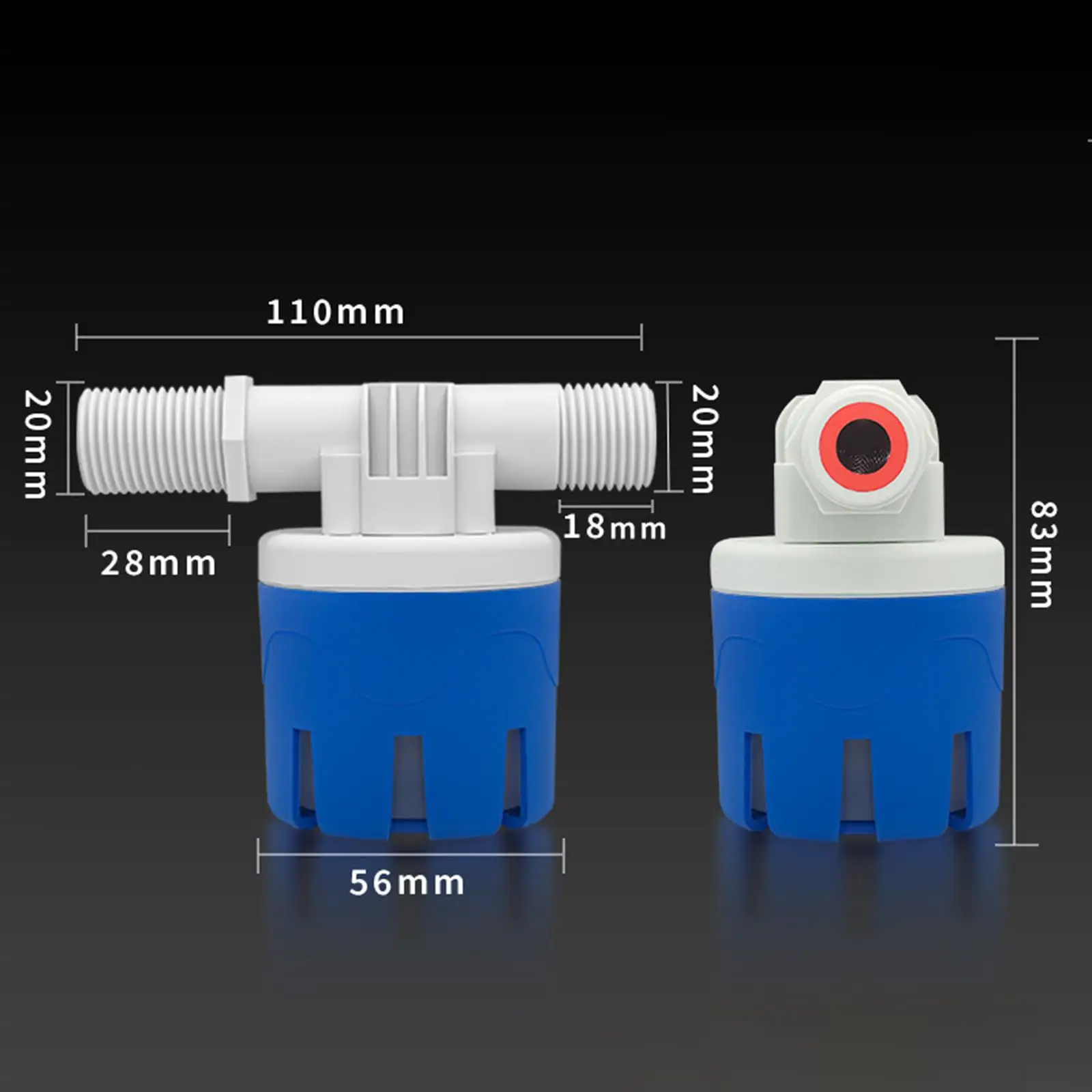 

Float Valve Easy to Install Durable Water Level Control Male Thread for Swimming Pool Fish Pond Toilet Auto Pot Water Tank