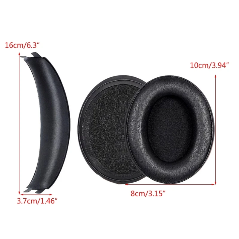 Ear Pads Sponge Cushion Replacement Elastic Headband Earmuffs for HyperXCloud Flight S Gaming Headphone