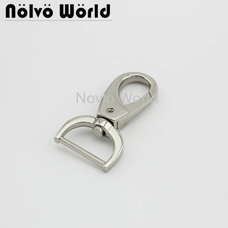 

Nolvo World 5-20-100pcs 4 colors 62*25.5mm 1" metal buckle dog collar buckle chain clasp lobster swivel snap hook buckle