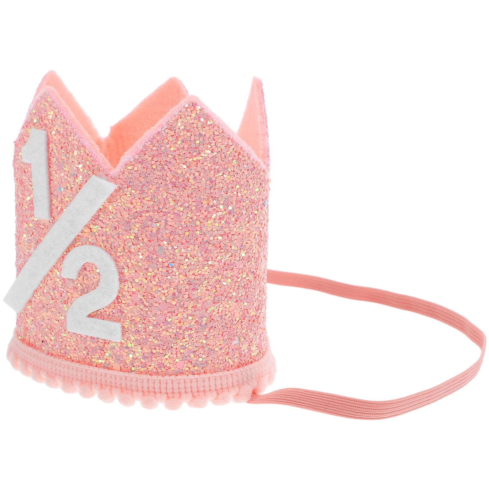 

1 2 Birthday Crown Hat Cute Kids Party Hat for Girls Festive Decorative Headwear Stylish Crown Cap for Birthday Celebration Fun