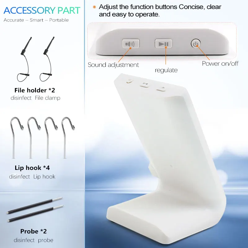 APEX-3 Dental Apex Locator Endodontic Endo Root Canal Large Screen 4.5 LCD Dentistry Instrument Length Measuring Apical Locator