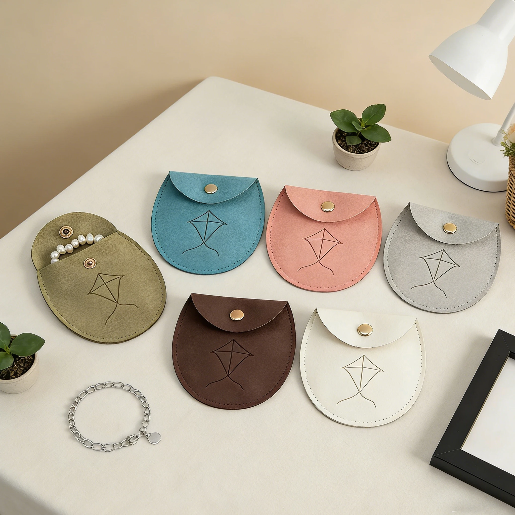 

Персонализированные мешочки из микрофибры с логотипом, 7,8x8,5 см, с золотой кнопкой, замшевые кармашки для украшений, конфет, подарков, органайзеры, упаковка