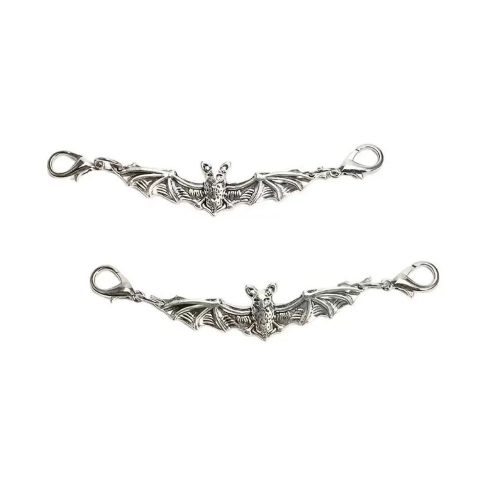 2pcs/set Vintage Gothic Shoe Lace Charms Punk Detachable Bat Shoe Charms Alloy Shoe Pendants For Boots Casual Shoes