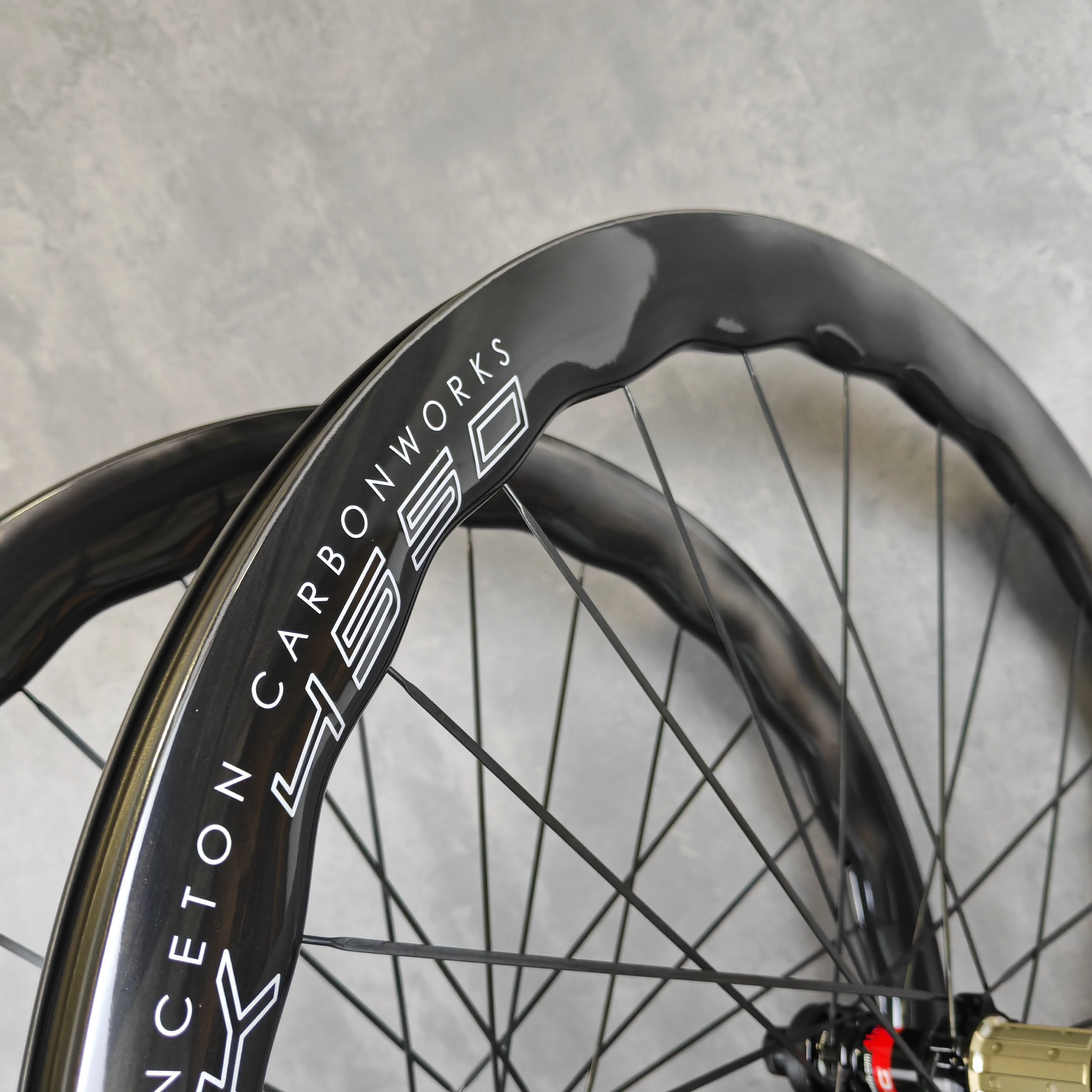 700C PEAK 4550 Carbon Road Bike Wheelset,Disc Brake, Tubeless, Tubular Wheels, Gold, Silver, Black Logo,shimano 11V/12V