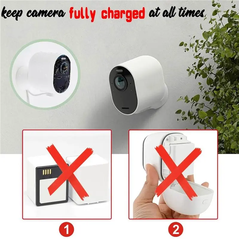AA84 2X Magnetic Charging Cable For Arlo Pro 3, Arlo Pro 4, Arlo Pro 5S 2K, Arlo Ultra, Arlo Ultra 2 Security Cable 10Ft