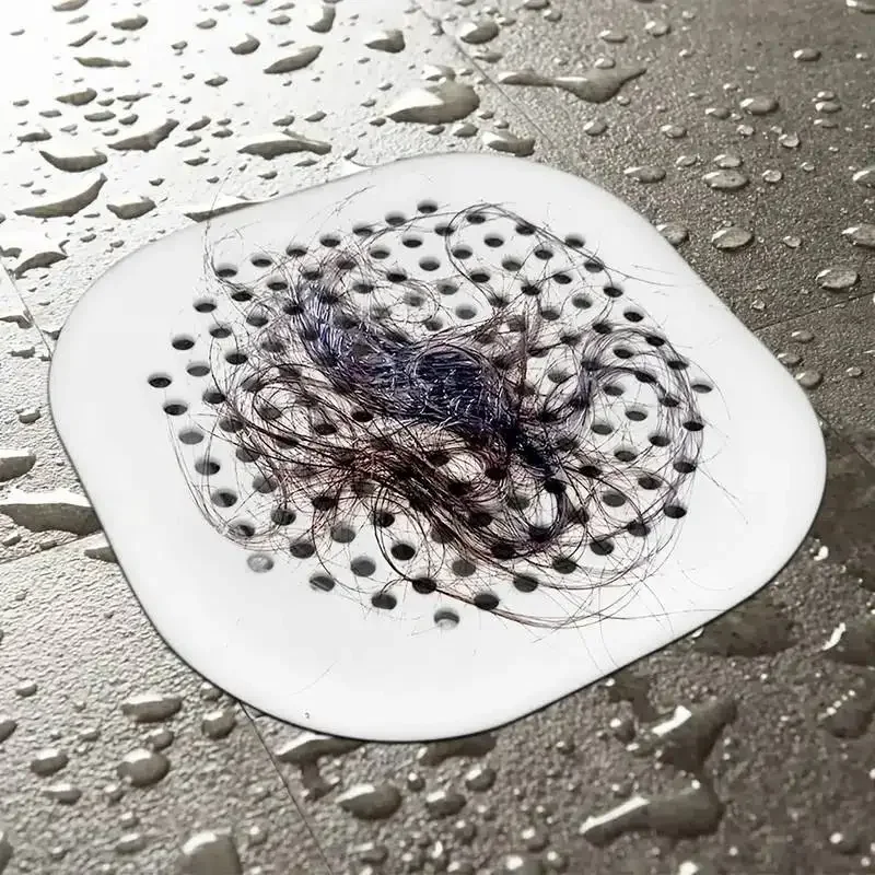 Sewer with Suction Cup, Floor Drain Mat, Kitchen, Bathroom, Anti Clogging Hair Filter