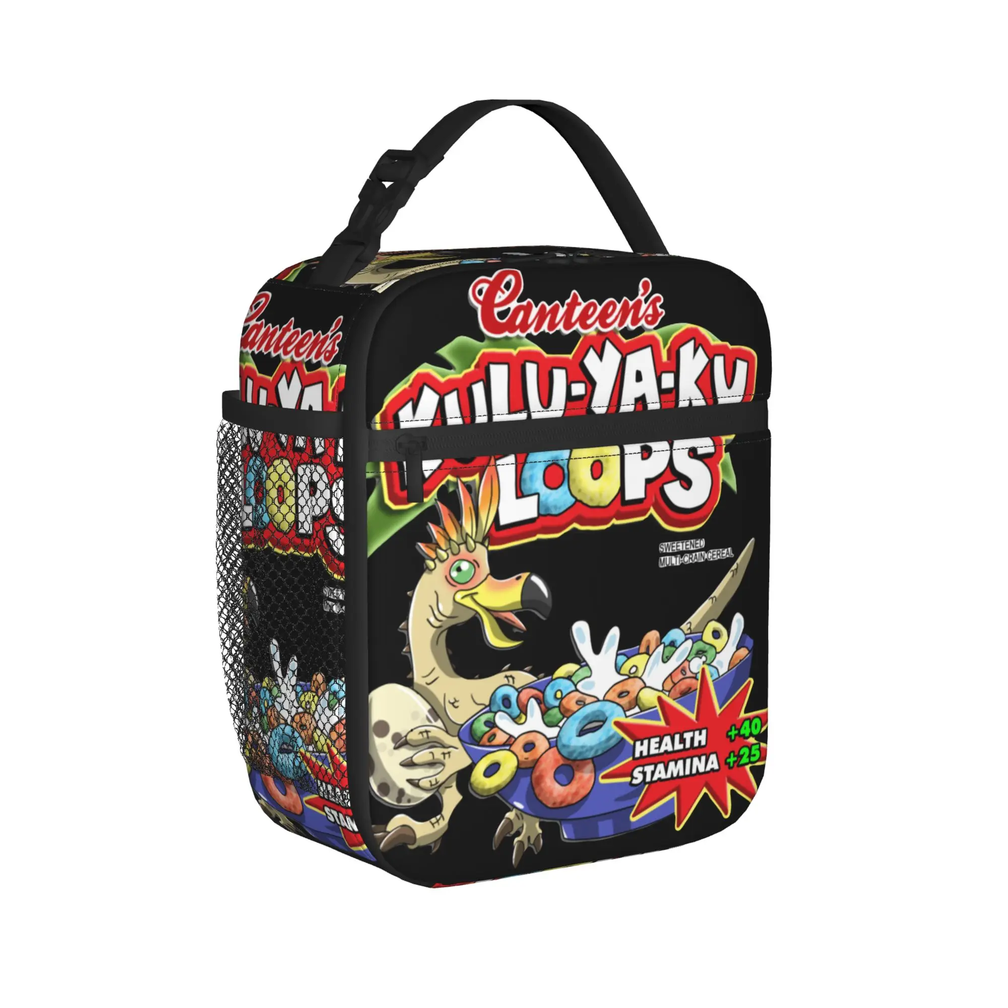 Kulu-Ya-Ku Loops Cereal Insulated Lunch Bag Cooler Bag Lunch Container Monster Hunter World MHW Tote Lunch Box Food Bag College
