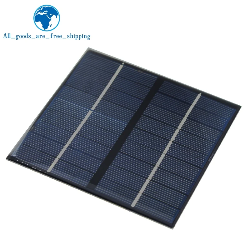 9V 2W 220MA Solar Panel 115X115MM Mini Solar System DIY For Battery Cell Phone Chargers Portable Solar Cell