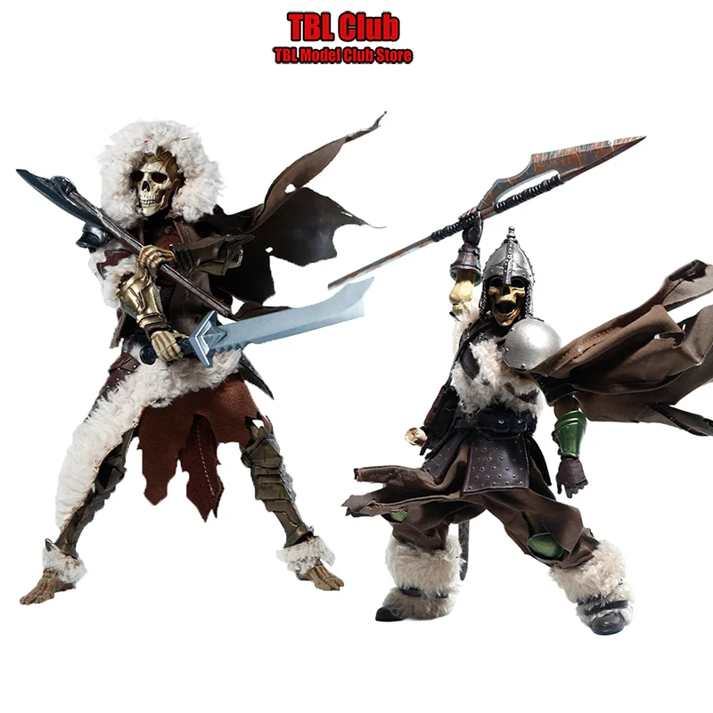 

1/12 Scale Female/Male Clothes Snow Battle Damage Cloak Sets Four Horsemen Skull Wave For 6-inch Action Figure Soldier Toys