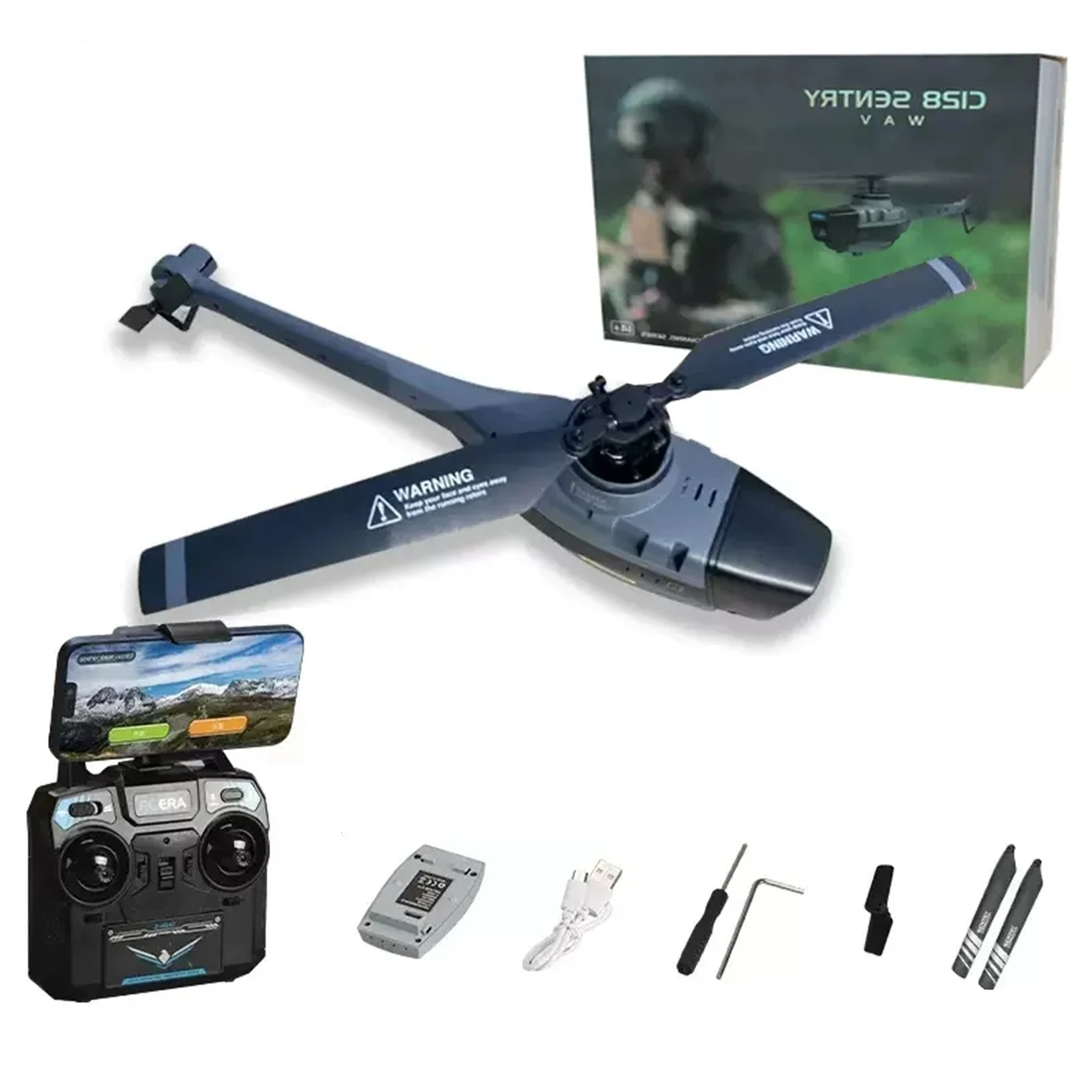 C128 RC هليكوبتر 4 مراوح 1080P كاميرا 6 محور الجيروسكوب الإلكتروني ضغط الهواء للارتفاع VS C186 RC الطائرة بدون طيار