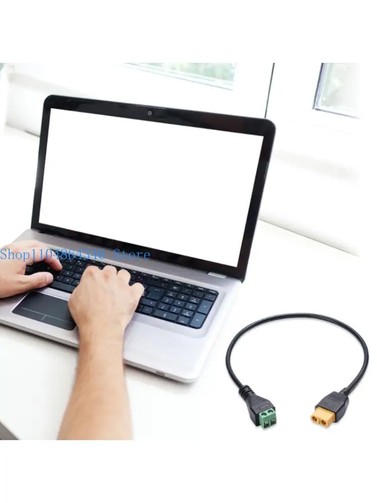 652F XT60 to 2-Pin Connector Extension Cable Solderless Screw Connection for Quick and Reliabled Use 30CM