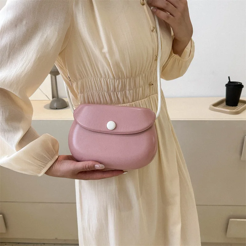 New Arrival Women Simple Shoulder Bag Candy Color PU Leather Ladies Small Square Crossbody Bags Female Handbags Torebki Damskie