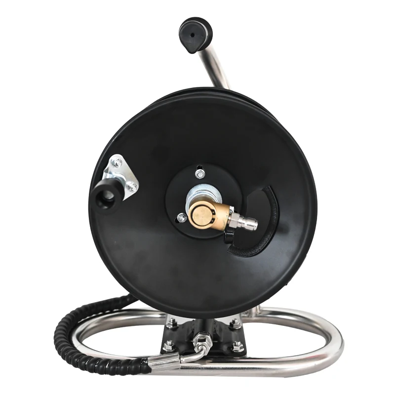 

Лидер продаж, 210 бар, устойчивость к давлению, высокое давление, очиститель канализационных шлангов, катушка для ручного нажатия, портативная катушка для шлангов для намотки шлангов