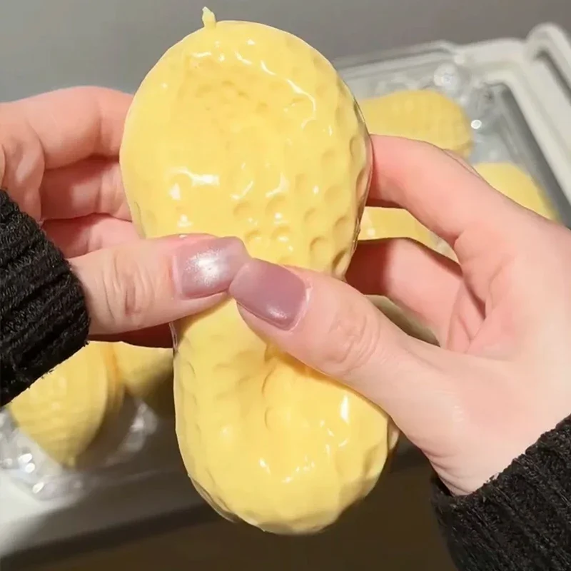 Bestseller Erdnuss-Squishy-Spielzeug mit Langsamer Rückfederung, Fidget-Stressabbau-Spielzeug, Sensorisches Entspannungsgeschenk für Erwachsene – Detail 6